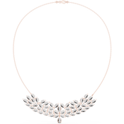 Peacock Fan Choker Necklace — 4.24ct