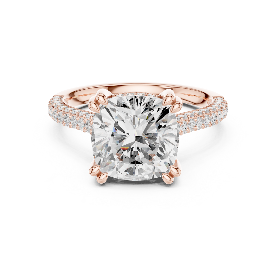 Summit 3.68ct Cushion Cut Diamond Ring