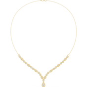 Floral Cluster Y Necklace — 1.14ct