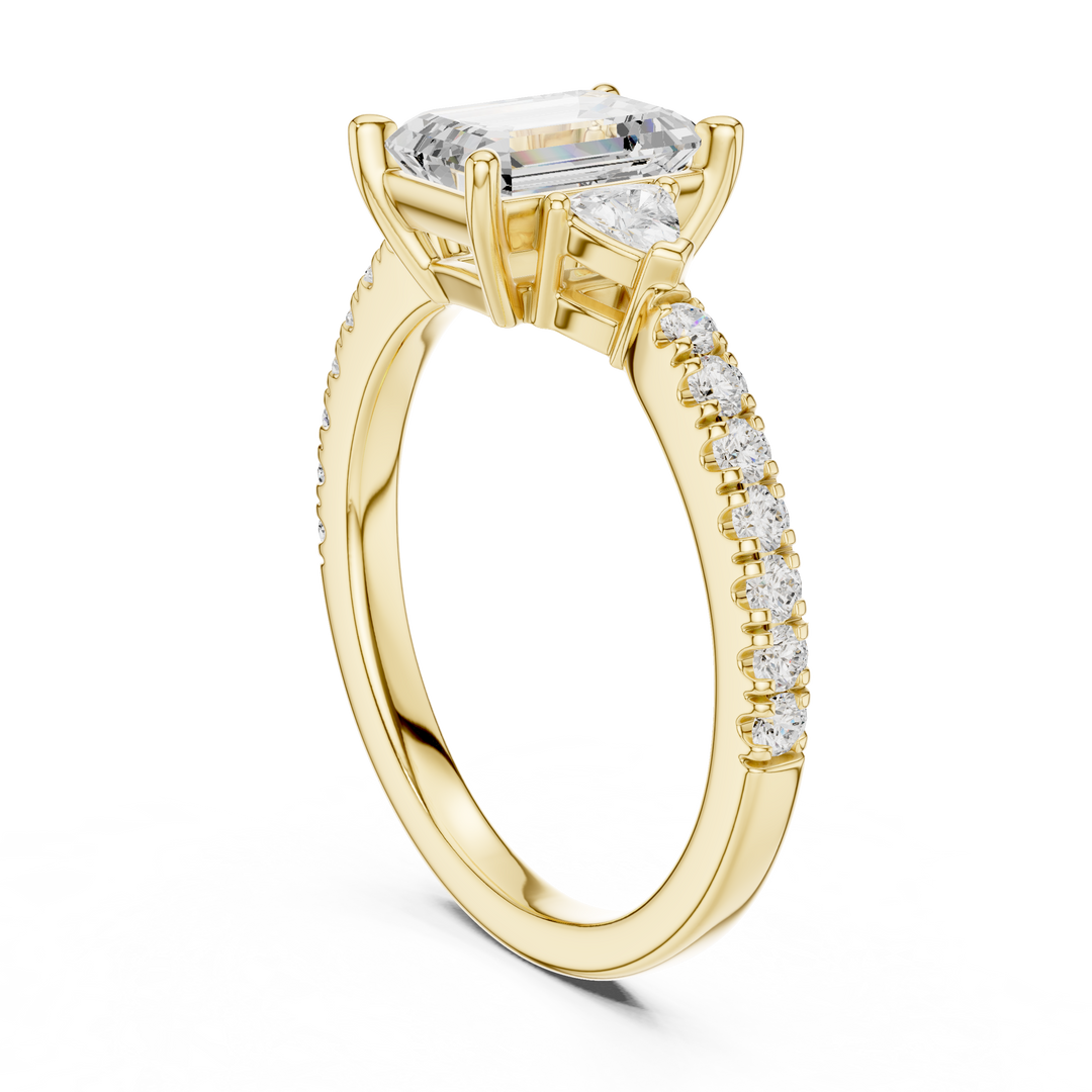 Vivian Emerald Cut Diamond Ring