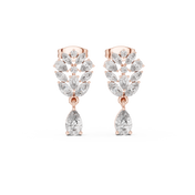 Lyra Diamond Solitaire Stud Earrings