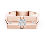 Load image into Gallery viewer, Geometric Cluster Mens Ring — 0.22ct
