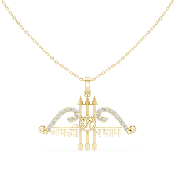 Jai Shri Shyam Pendant — 0.48ct