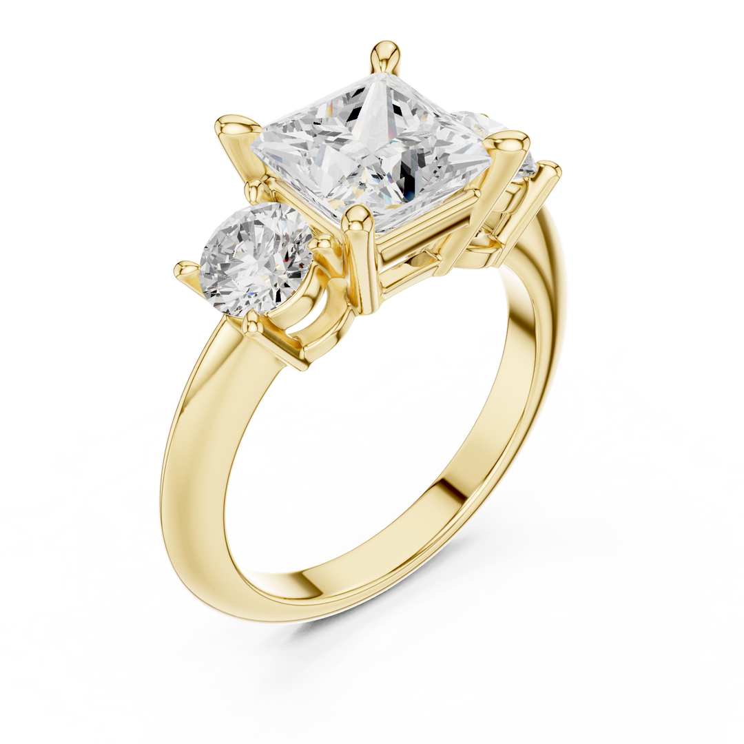 Pinnacle 2.50ct Princess Cut Diamond Ring
