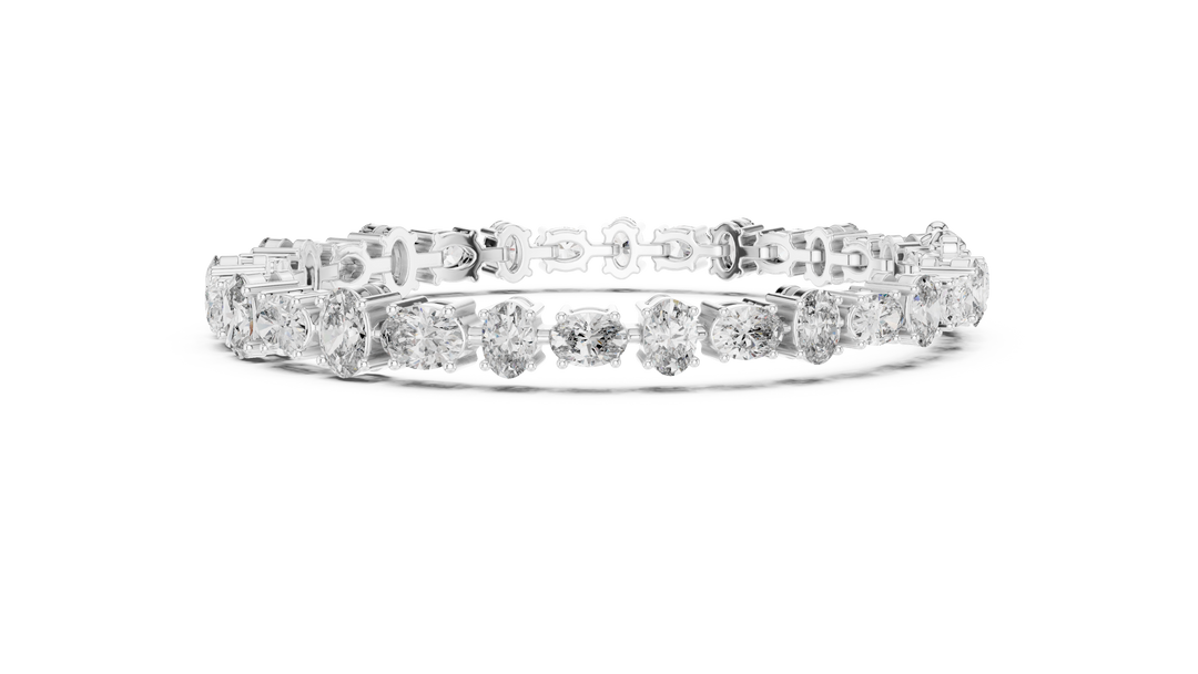 Oval Tennis Bracelet — 7.71ct