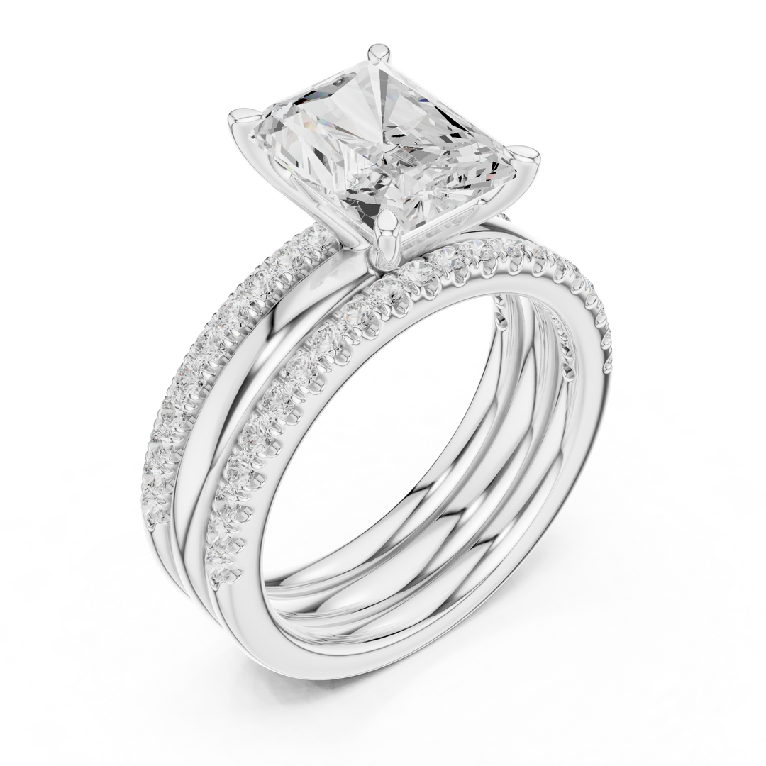 Titan 3.43ct Radiant Cut Diamond Ring