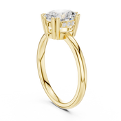 Rosalind Oval Diamond Accent Ring
