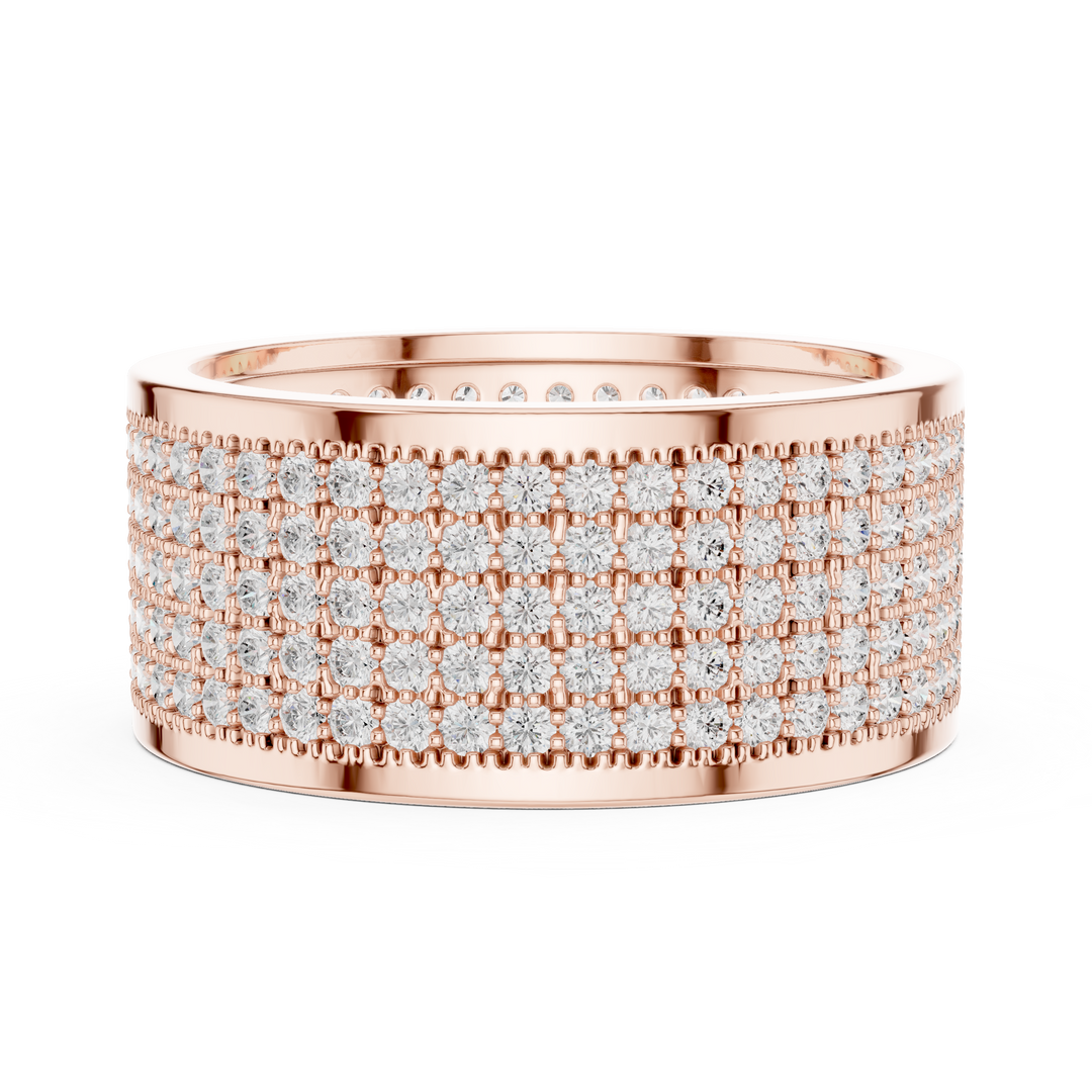Grid Pavé Mens Ring — 1.84ct