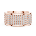 Load image into Gallery viewer, Grid Pavé Mens Ring — 1.84ct
