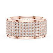 Grid Pavé Mens Ring — 1.84ct