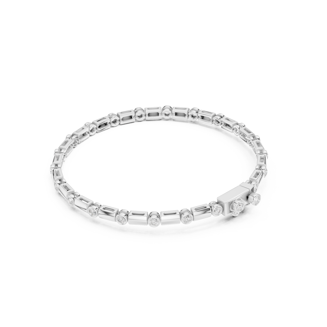 Bezel Chain Men's Bracelet — 0.81ct