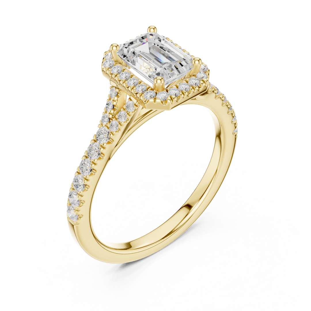 Aria 1.00ct Emerald Cut Diamond Ring