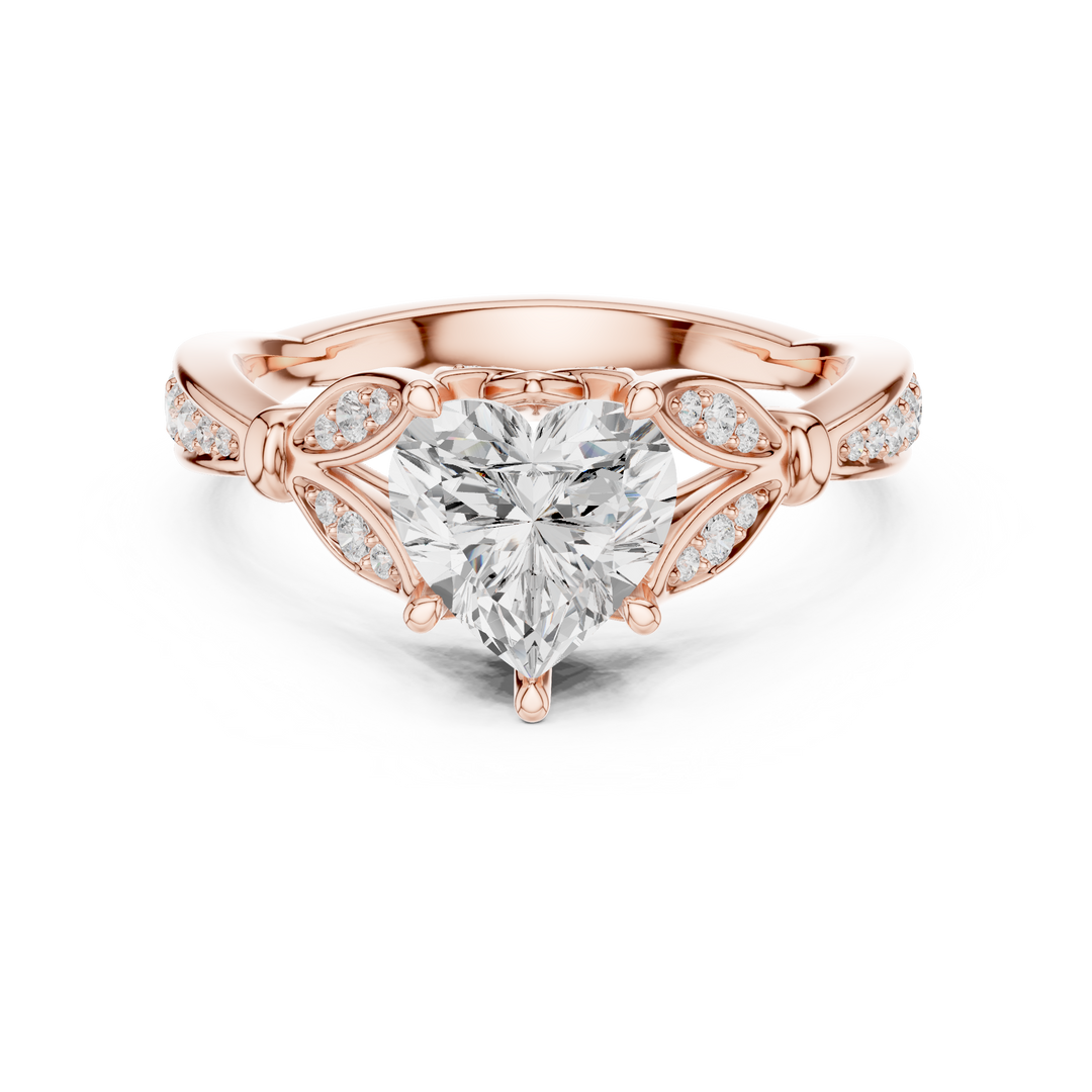 Coeur 1.42ct Heart Cut Diamond Ring