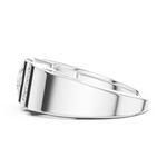 Load image into Gallery viewer, Channel Shoulder Mens Ring — 1.21ct
