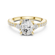 Serenity Oval Diamond Ring