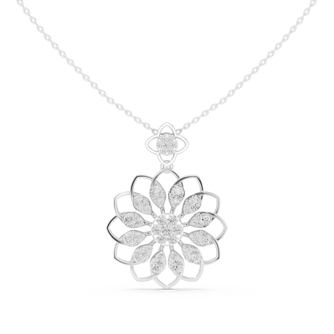Sunflower Marquise Pendant — 1.76ct