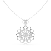 Sunflower Marquise Pendant — 1.76ct