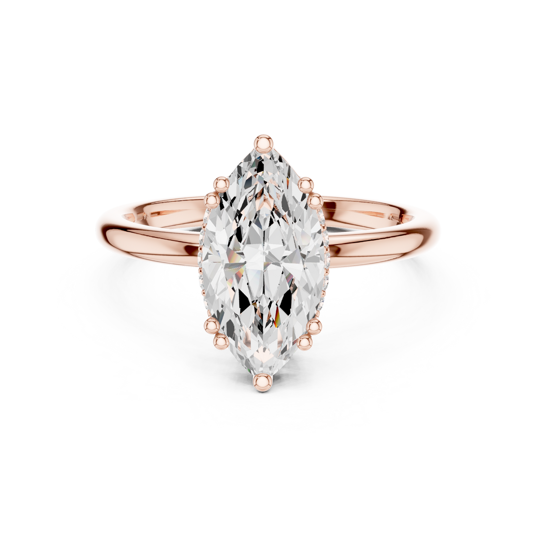 Fantaisie Marquise Diamond Accent Ring