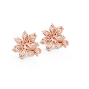 Vesper Diamond Halo Stud Earrings