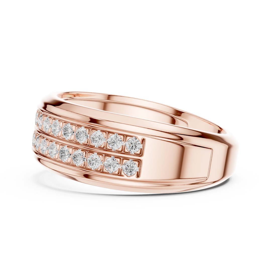 Dual Eternity Mens Ring — 0.57ct