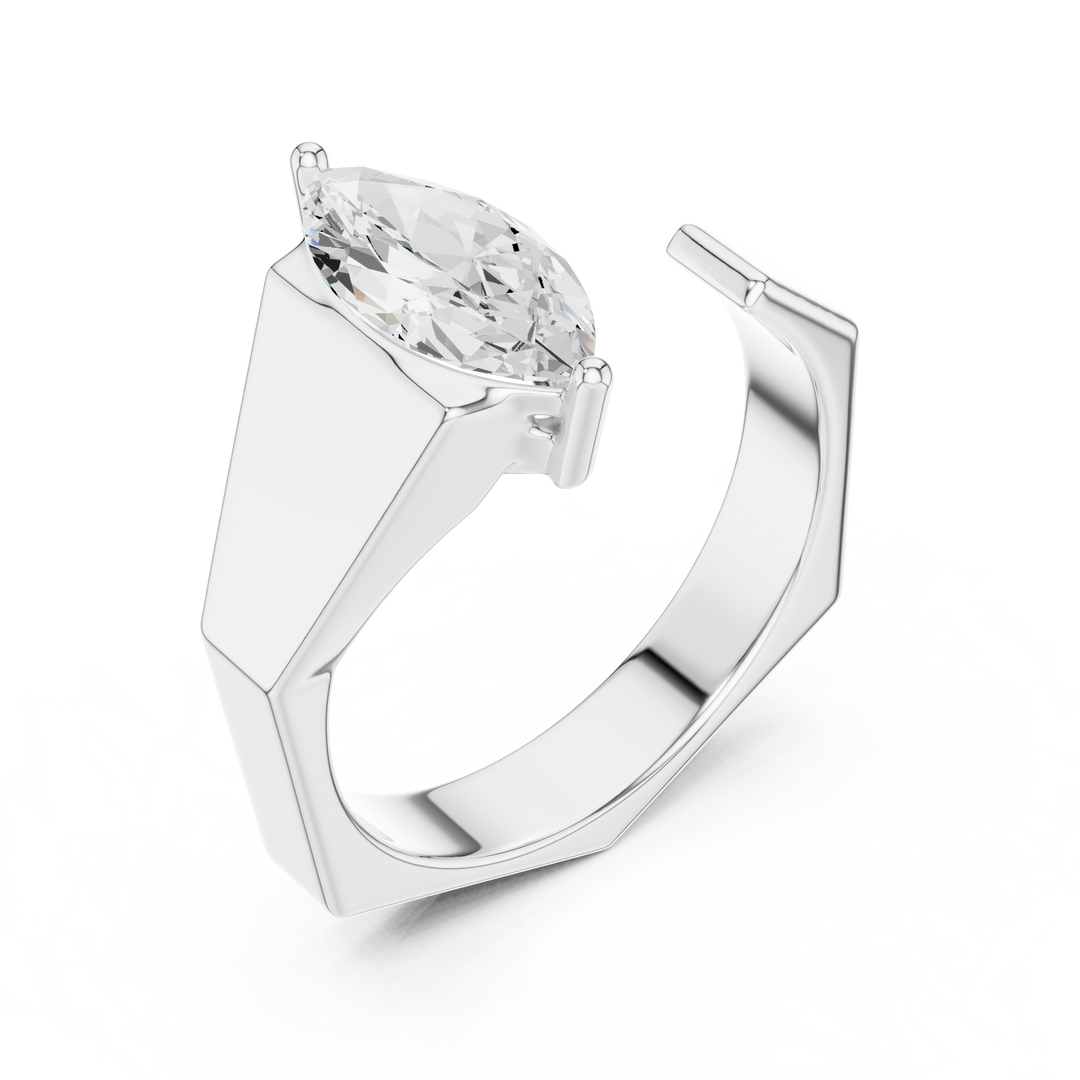 Marquise Statement Mens Ring — 1.00ct