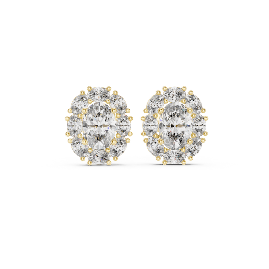 Nina Diamond Solitaire Stud Earrings
