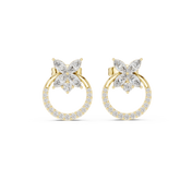 Allegra Diamond Halo Stud Earrings