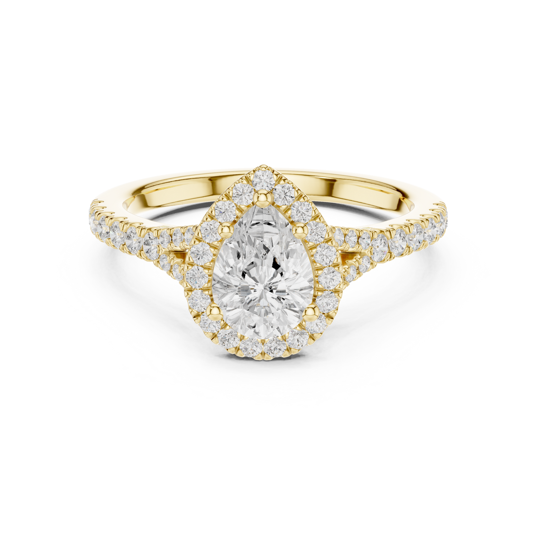 Lune 1.00ct Pear Shape Diamond Ring
