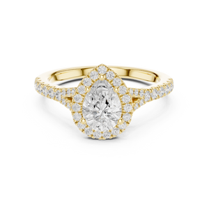 Lune 1.00ct Pear Shape Diamond Ring