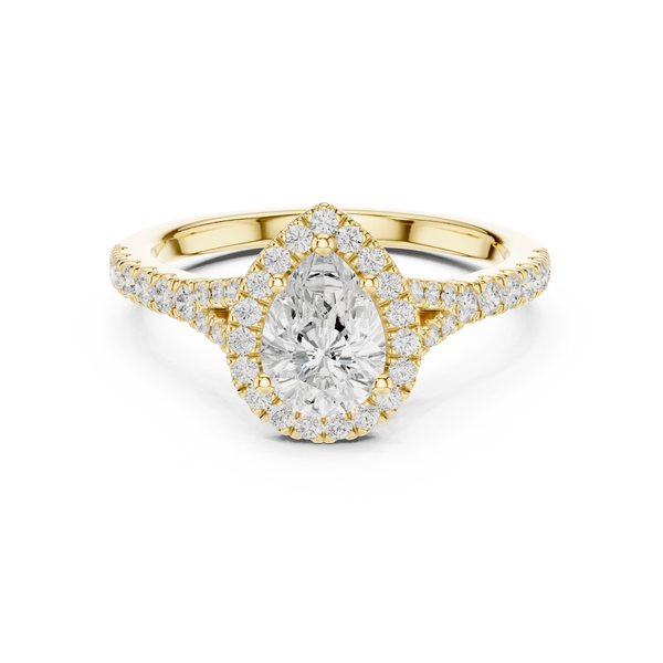 Lune 1.00ct Pear Shape Diamond Ring