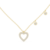 Double Heart Necklace — 0.48ct