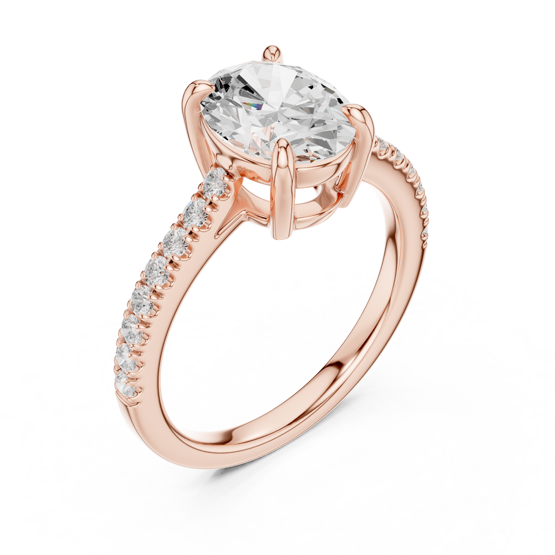 Elara 2.00ct Oval Diamond Engagement Ring