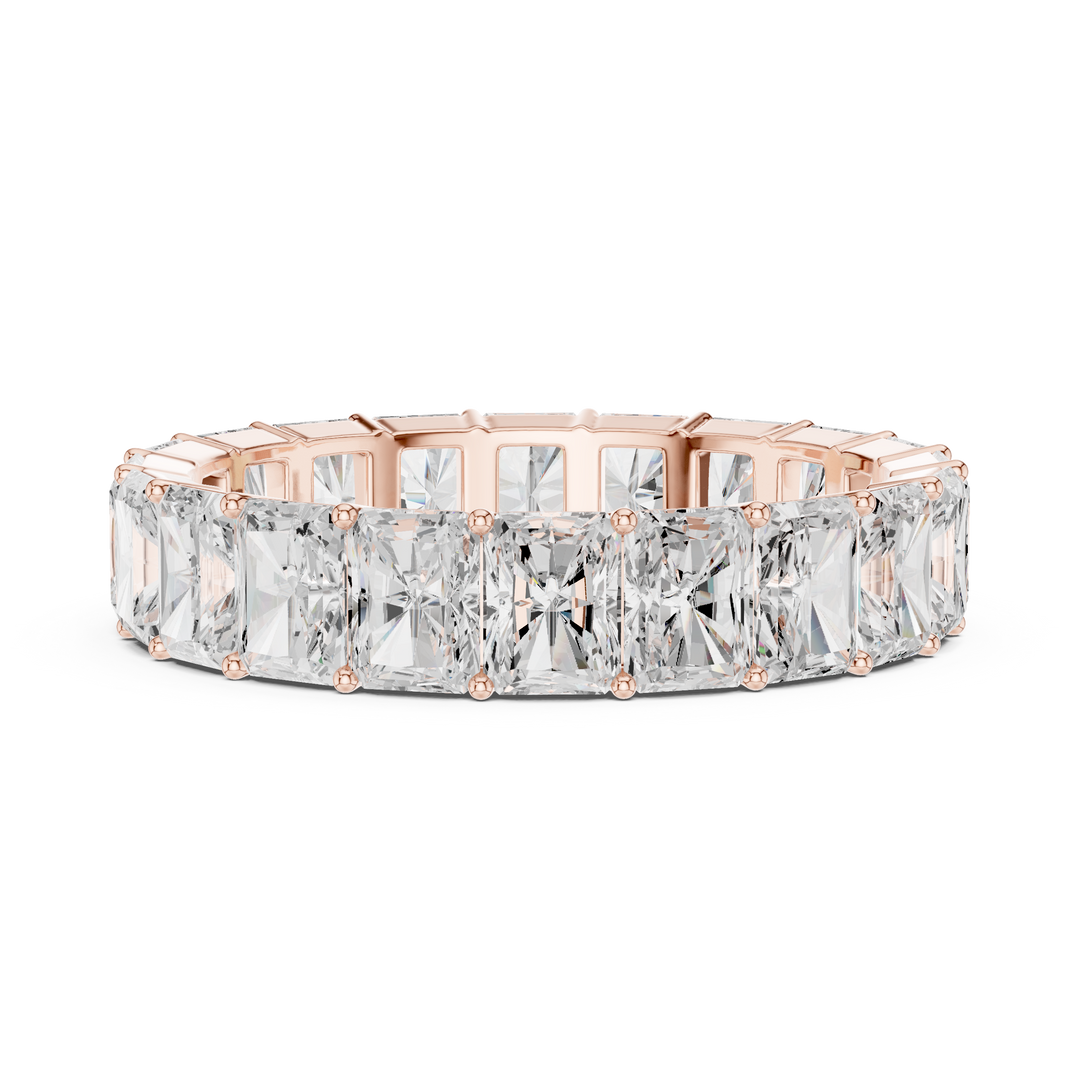 Radiant Eternity Mens Ring — 4.87ct