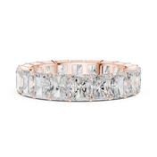 Radiant Eternity Mens Ring — 4.87ct
