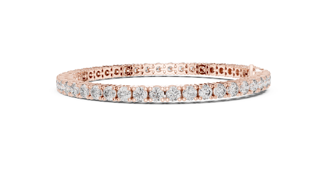 Clasp Tennis Bracelet — 7.42ct