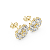 Senna Diamond Solitaire Stud Earrings