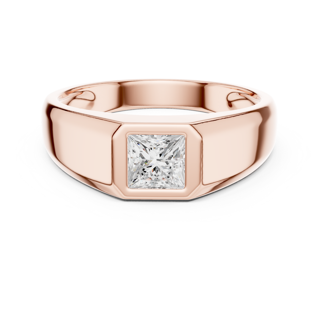 Princess Signet Mens Ring — 0.50ct