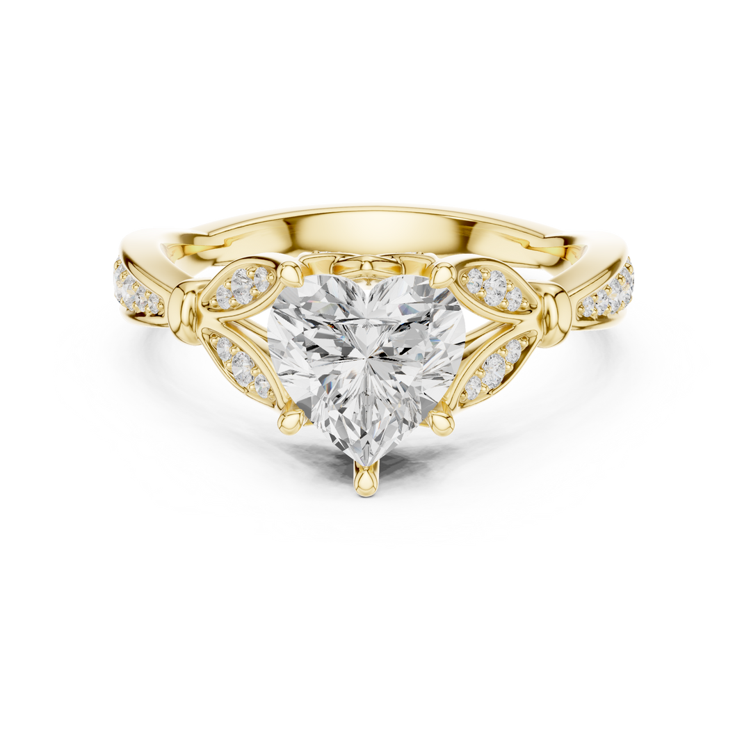 Coeur 1.42ct Heart Cut Diamond Ring