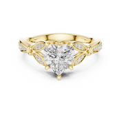 Coeur 1.42ct Heart Cut Diamond Ring