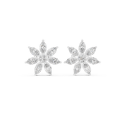 Vesper Diamond Halo Stud Earrings