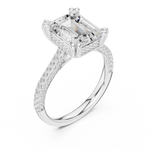 Load image into Gallery viewer, Apex 3.71ct Emerald Cut Diamond Ring

