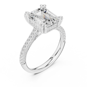 Apex 3.71ct Emerald Cut Diamond Ring