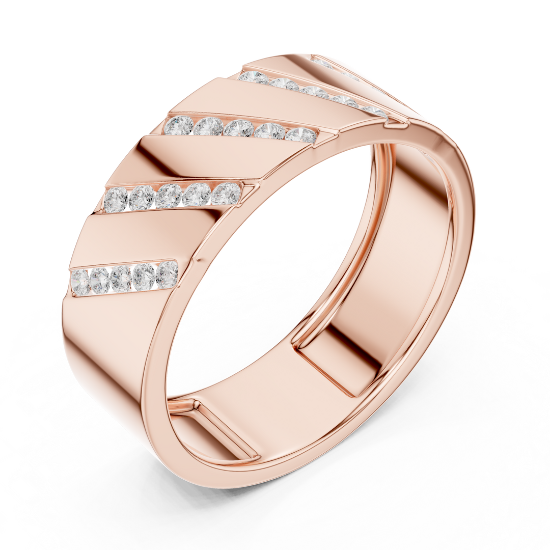 Channel Eternity Mens Ring — 0.25ct