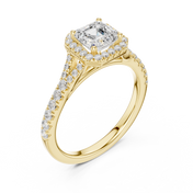 Prism 1.00ct Asscher Cut Diamond Ring