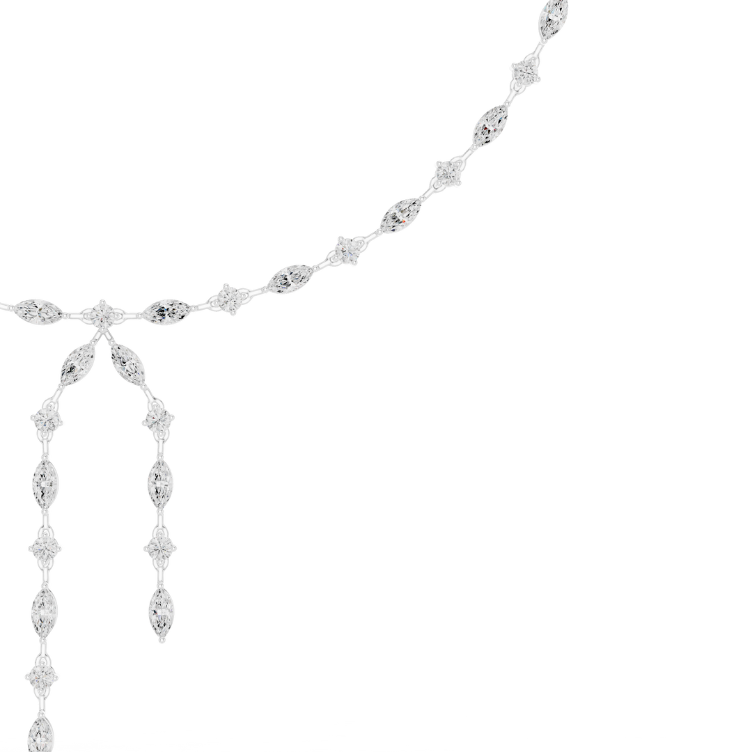 Marquise Y-Drop Necklace — 10.43ct