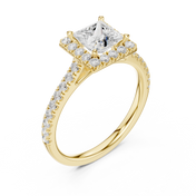 Inès 1.04ct Princess Cut Diamond Ring