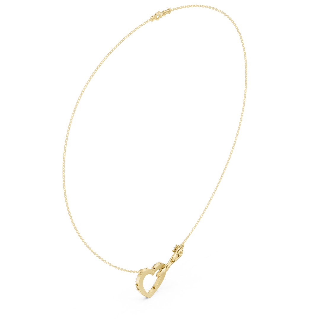 Infinity Heart Pendant Necklace — 0.88ct