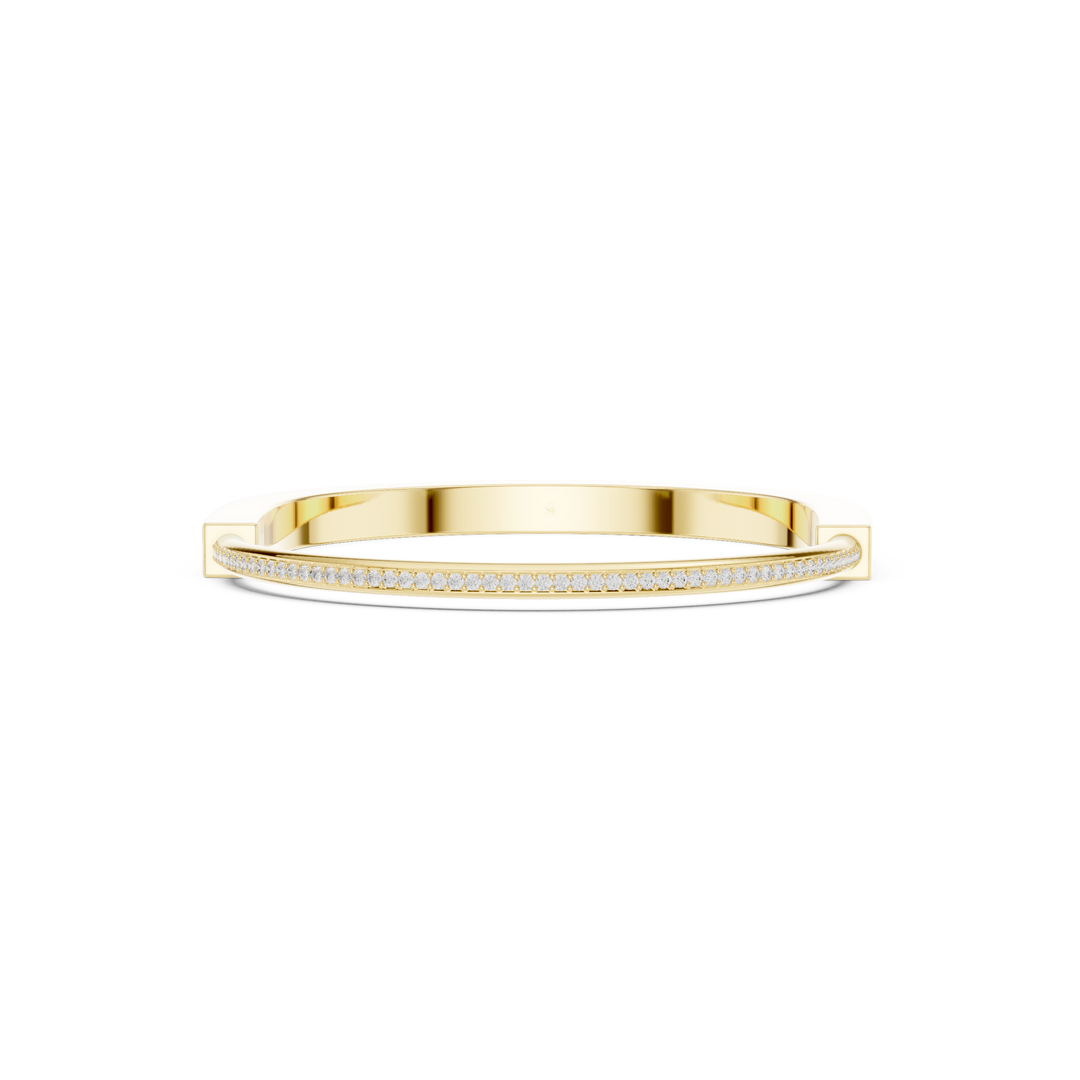 Minimalist Bangle Men's Bracelet — 0.55ct