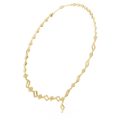 Geometric Chain Station Necklace — 2.95ct