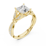 Load image into Gallery viewer, Diamant 1.72ct Princess Cut Diamond Ring
